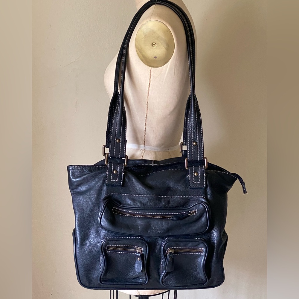 TOSCANI GENUINE LEATHER SHOULDER BAG
